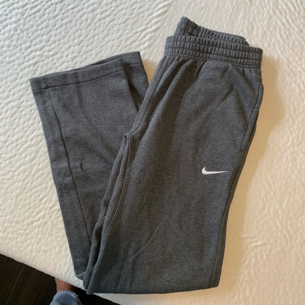 Men’s Nike sweatpants (but ladies they are comfy)!